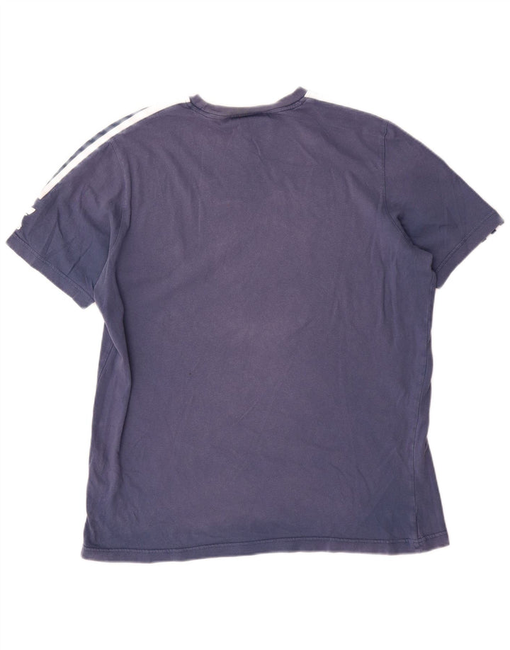 Męska koszulka graficzna Adidas Top Medium Blue Cotton
