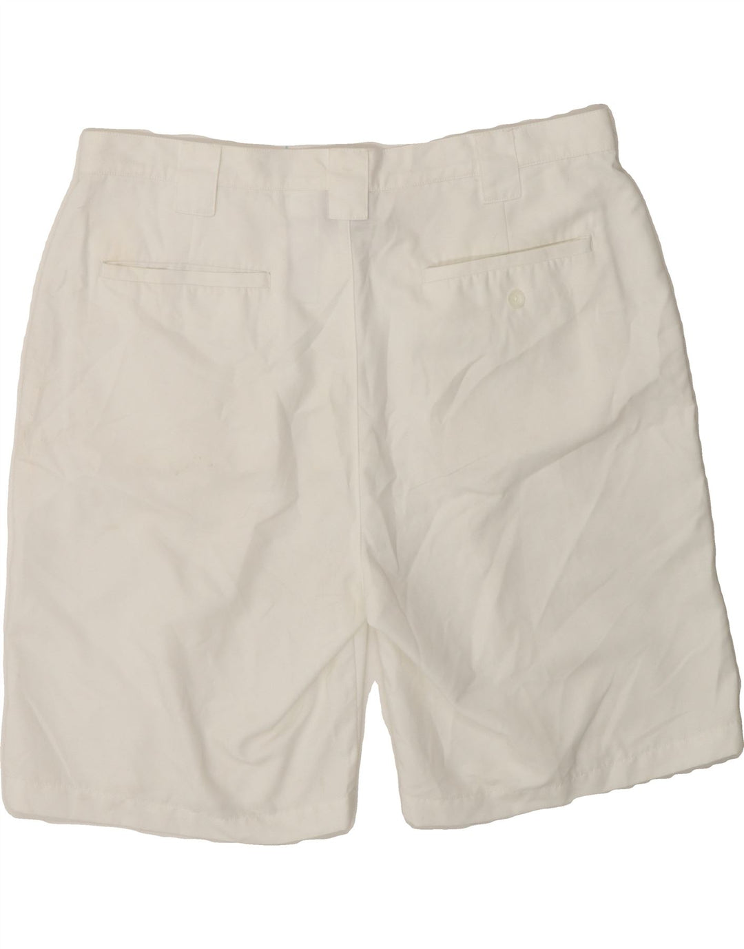 NIKE Mens Chino Shorts W38 XL White Polyester Vintage Nike and Second-Hand Nike from Messina Hembry 