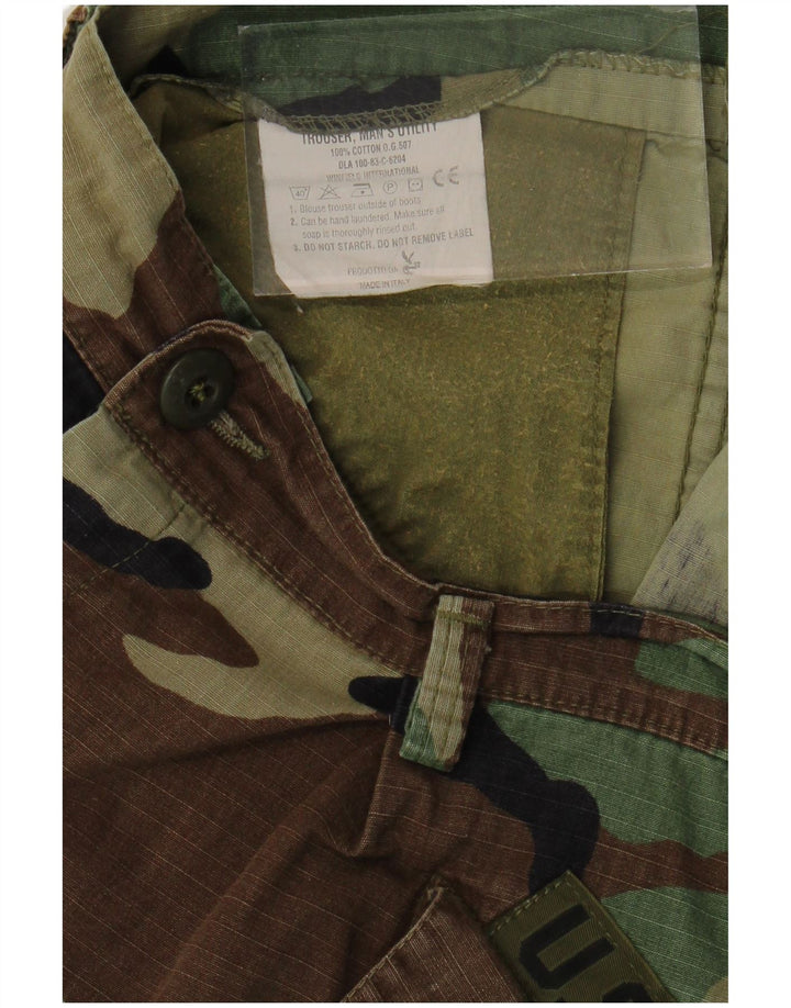 Męskie spodenki na co dzień w stylu vintage W38 XL Khaki, bawełna w kamuflażu