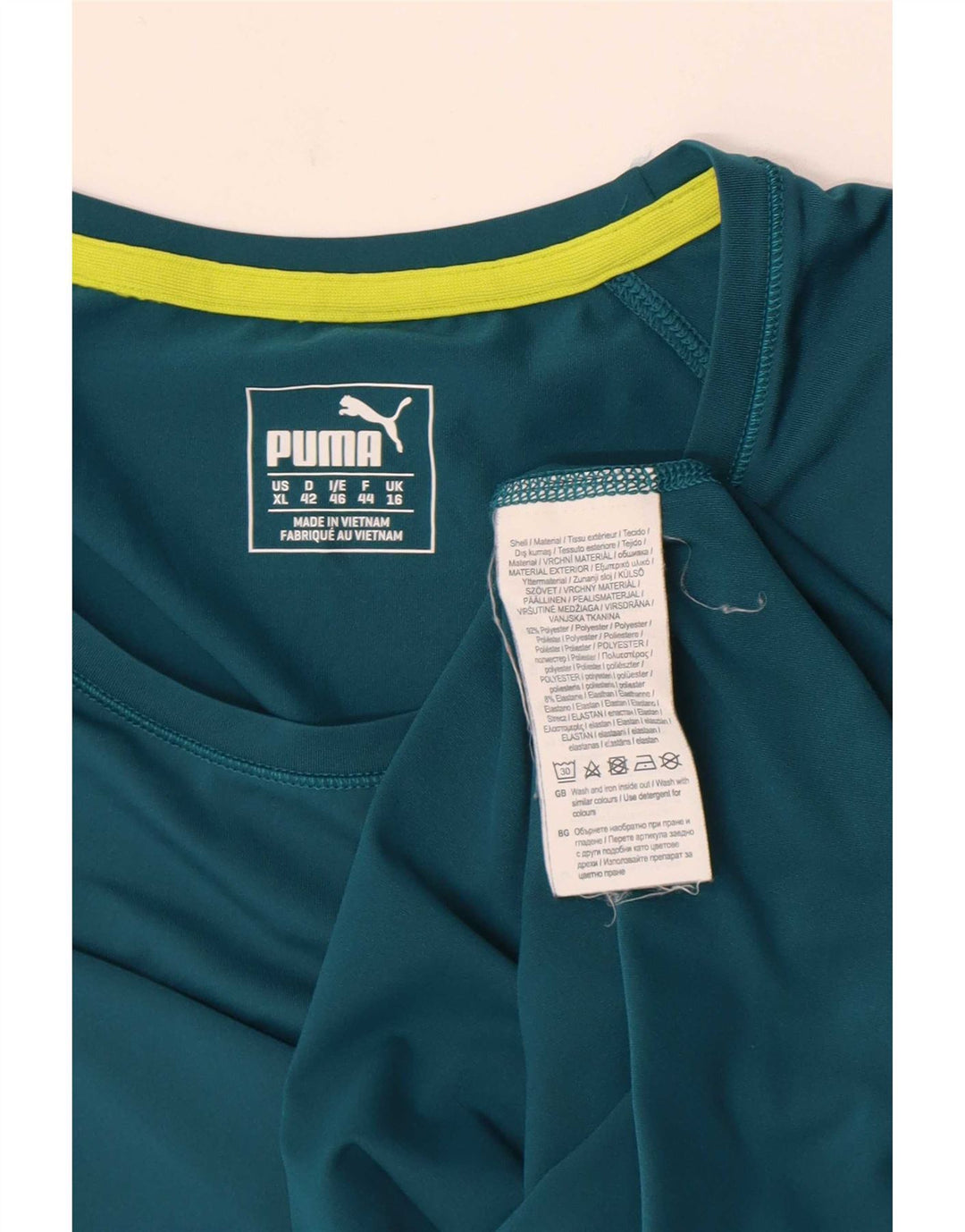T-shirt damski Puma Top UK 16, duży, zielony, poliester