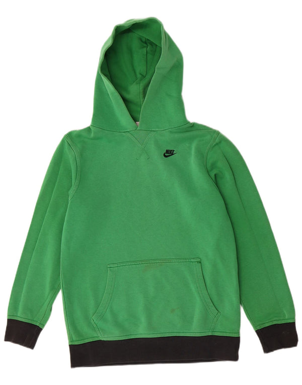 Chłopięcy sweter z kapturem Nike 12-13 lat, duży, zielony, bawełniany