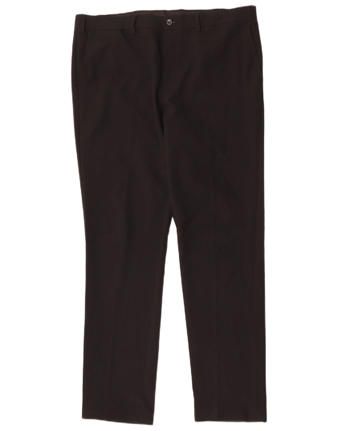 Męskie spodnie typu slim chino Marks & Spencer W38 L33, czarny poliester