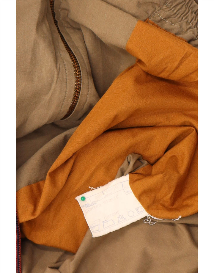 Męska kurtka bomberka Vintage IT 52 XL, beżowa, bawełniana