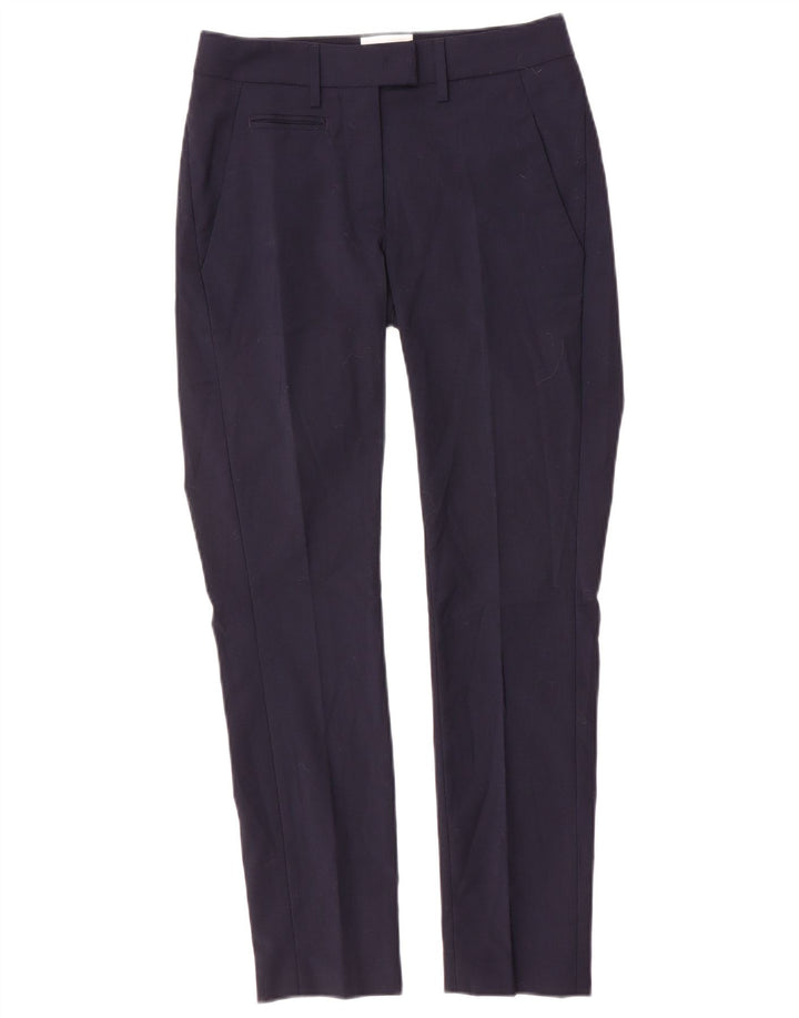 Damskie spodnie garniturowe Dondup W25 L27 Granatowy poliester