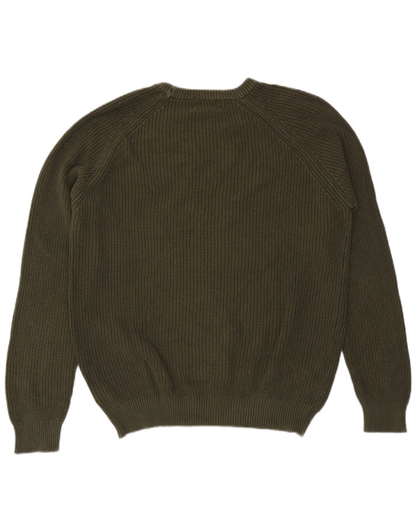Męski sweter z okrągłym dekoltem Refrigiwear 2XL, bawełna khaki