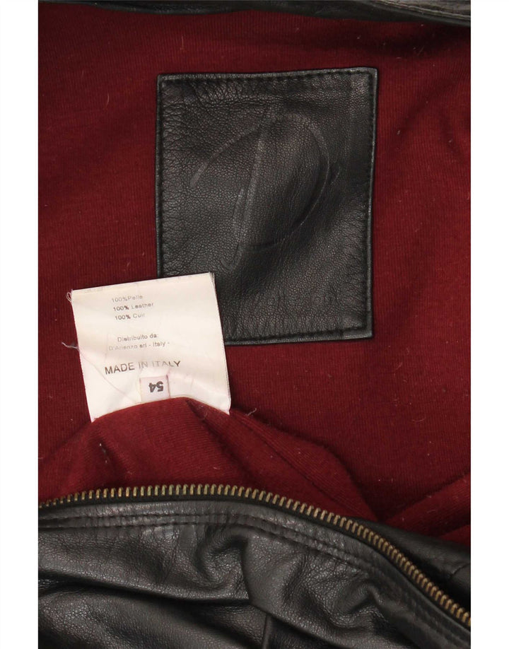 Vintage męska skórzana kurtka IT 54 XL czarna