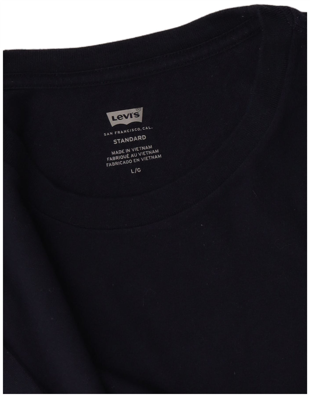 Męski standardowy T-shirt LEVI'S, duży, granatowy
