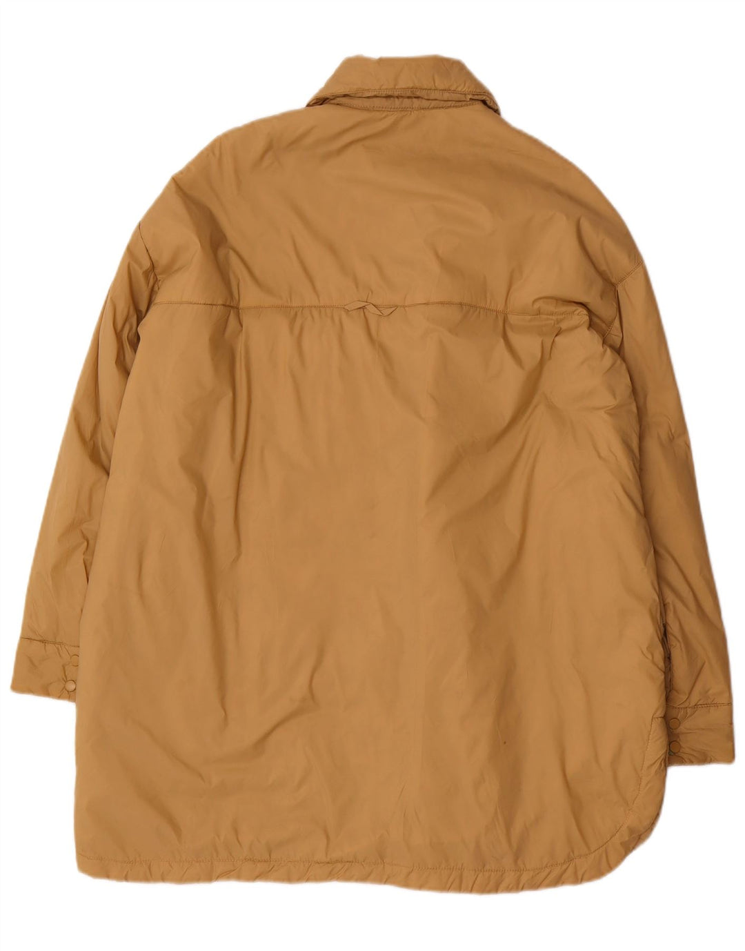 Damski płaszcz oversize Zara z podszewką UK 10, mały, beżowy, poliester