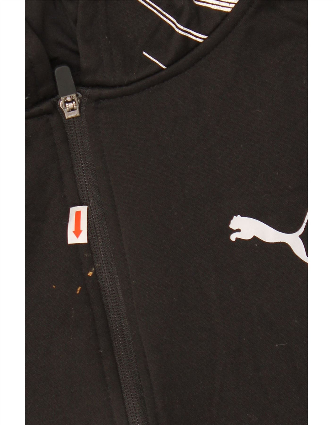 Chłopięcy sweter z kapturem i zamkiem błyskawicznym PUMA, 10-11 lat, średni czarny poliester