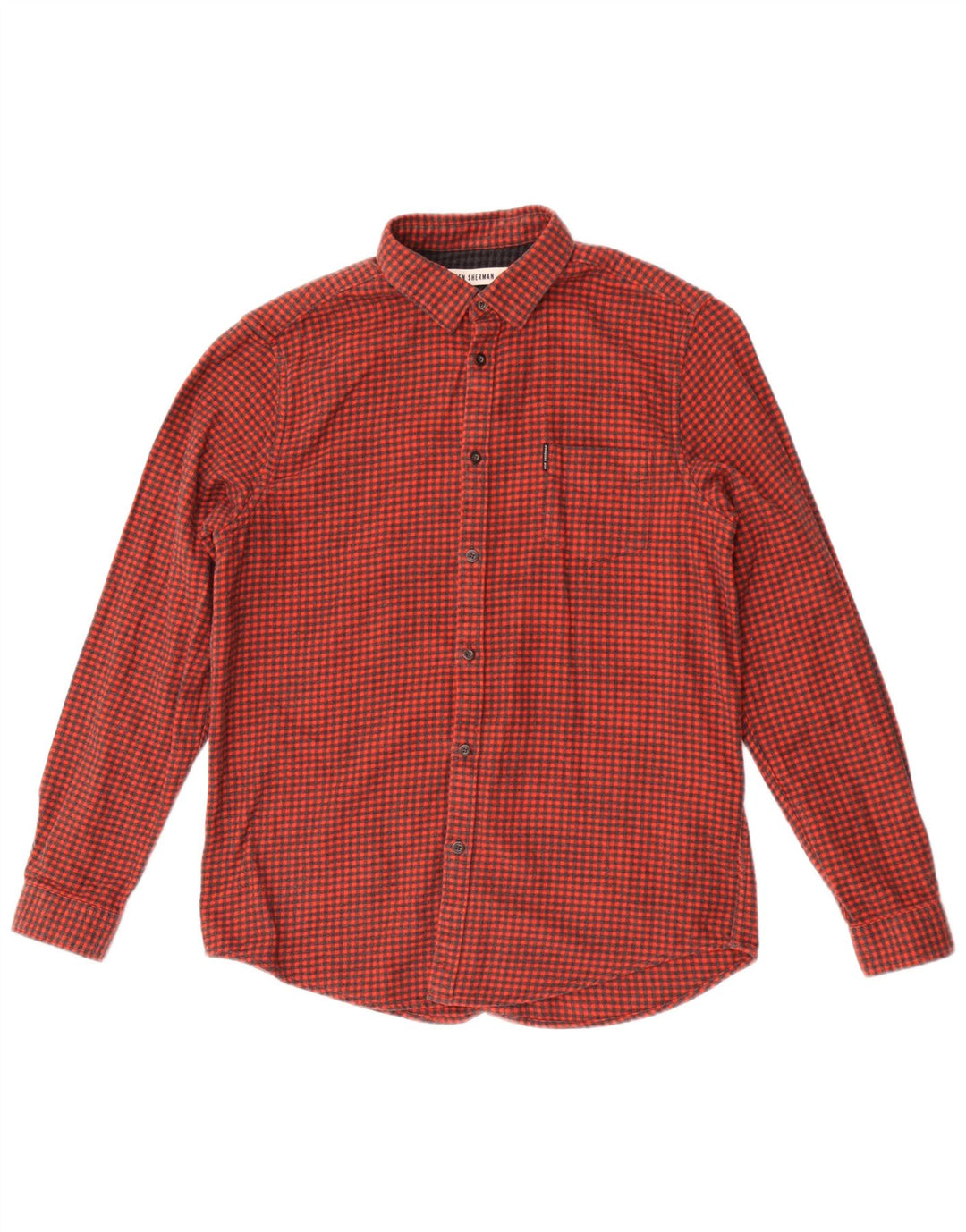 Męska koszula flanelowa Ben Sherman, duża, czerwona, bawełniana w pepitkę