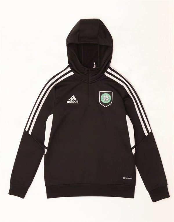 Chłopięca bluza z kapturem Adidas Graphic 13-14 lat czarna