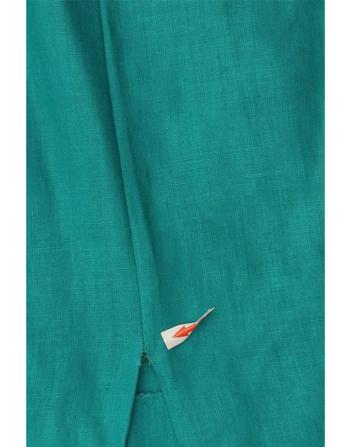 Vintage damska spódnica midi W24 XS turkusowa