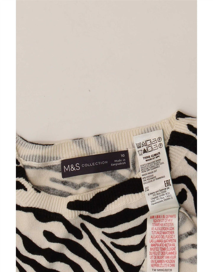 Marks & Spencer Damski sweter z okrągłym dekoltem, UK 10, mały, czarny