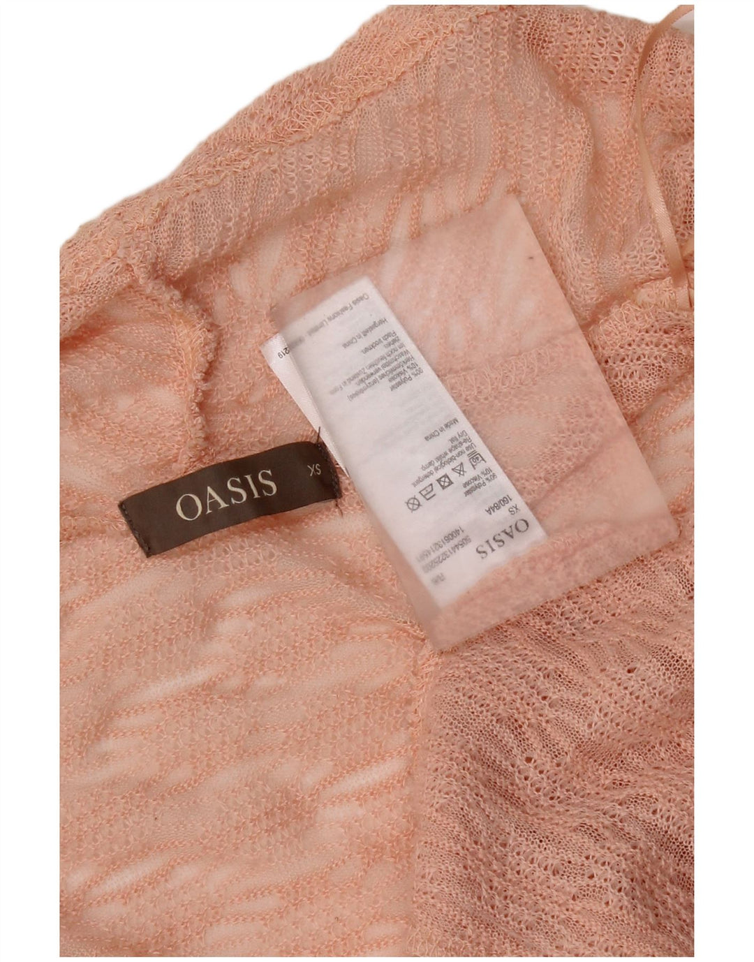 Damski sweter oversize Oasis z otwartym kardiganem UK 6 XS, różowy poliester