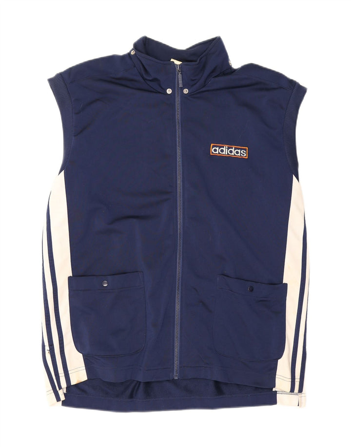 Męska bluza dresowa bez rękawów Adidas UK 40/42 Średni granat