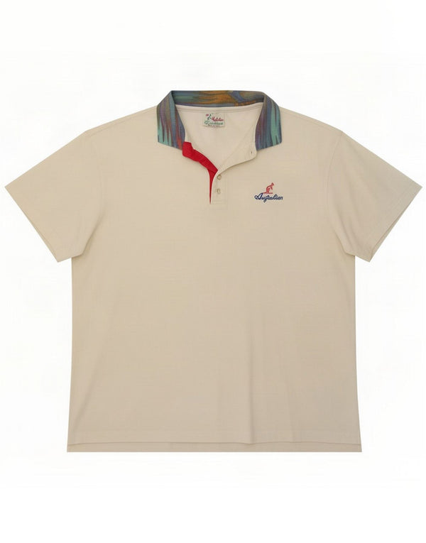 AUSTRALIAN L'ALPINA Mens Polo Shirt IT 58 2XL White Cotton