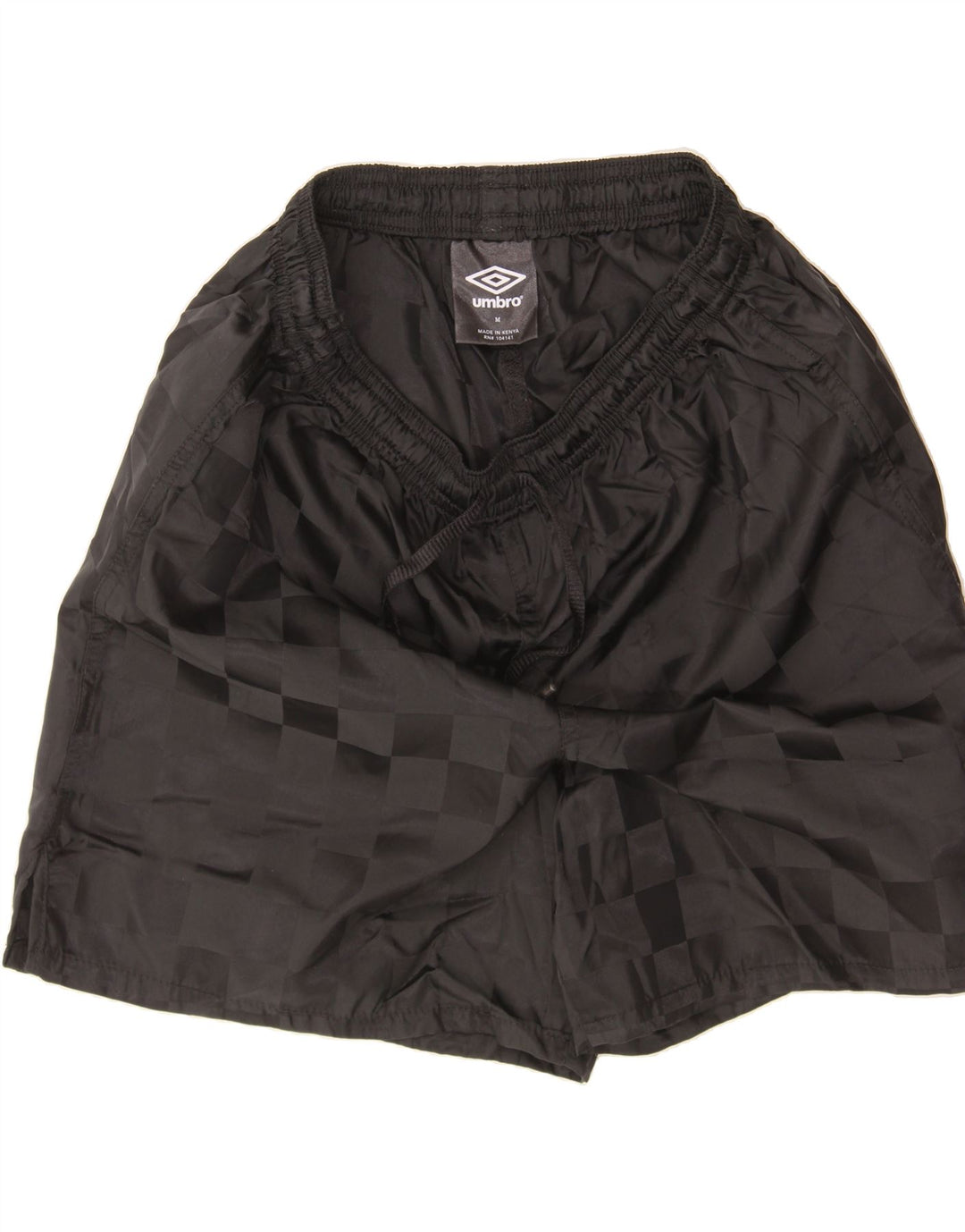 UMBRO Boys Sport Shorts 13-14 Years Medium Black Geometric Vintage Umbro and Second-Hand Umbro from Messina Hembry 