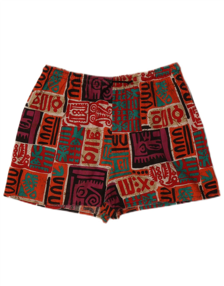 Spodenki męskie vintage XL W38, wielobarwna, patchworkowa bawełna