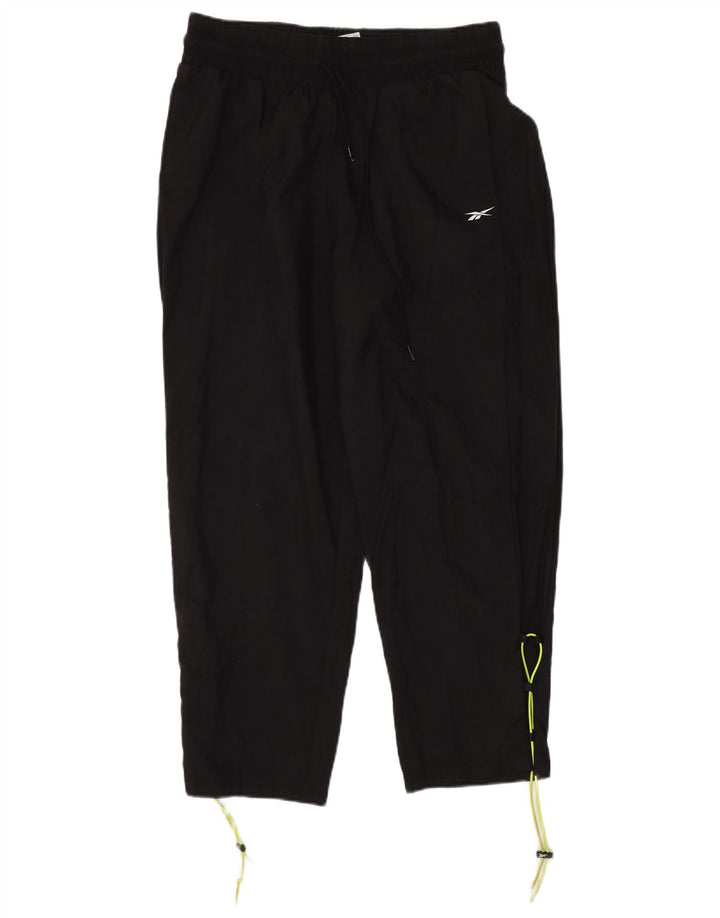 Damskie spodnie dresowe Reebok UK 16/18, duże, czarne, poliamidowe