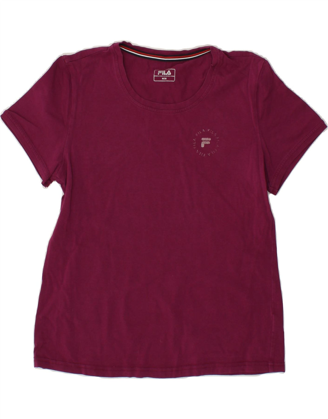 FILA Womens T-Shirt Top EU 38 Medium Pink Vintage Fila and Second-Hand Fila from Messina Hembry 