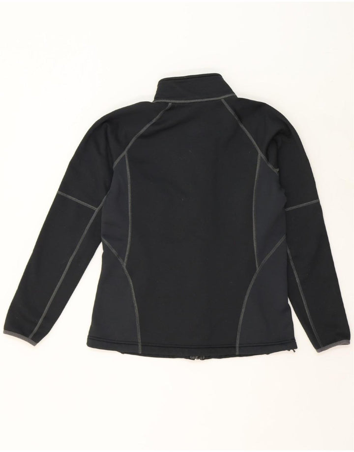 L.L.BEAN Womens Tracksuit Top Jacket UK 14 Medium Black Colourblock Vintage L.L.Bean and Second-Hand L.L.Bean from Messina Hembry 