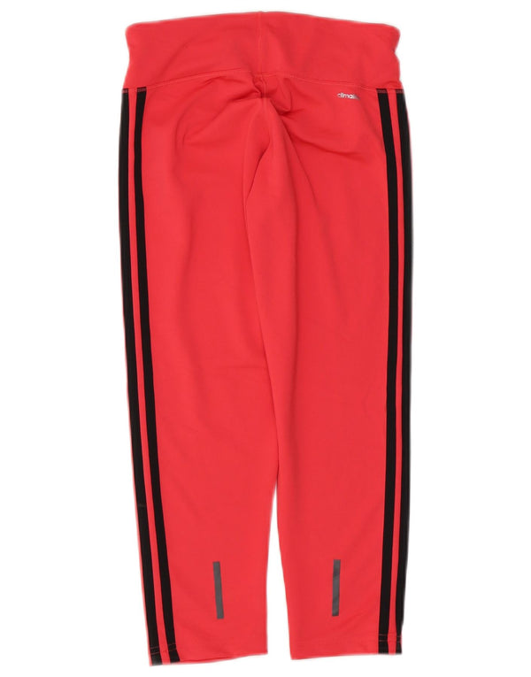 Damskie legginsy Adidas Capri UK 4/6 XS Różowy poliester