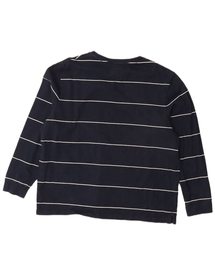 MARKS & SPENCER Męski top z długim rękawem 2XL, bawełniany w granatowe paski