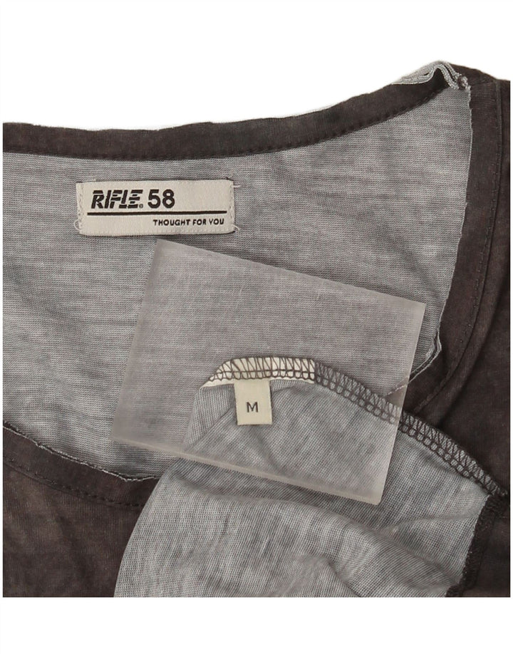 Męska koszulka z grafiką Rifle Top Medium Grey Tie Dye