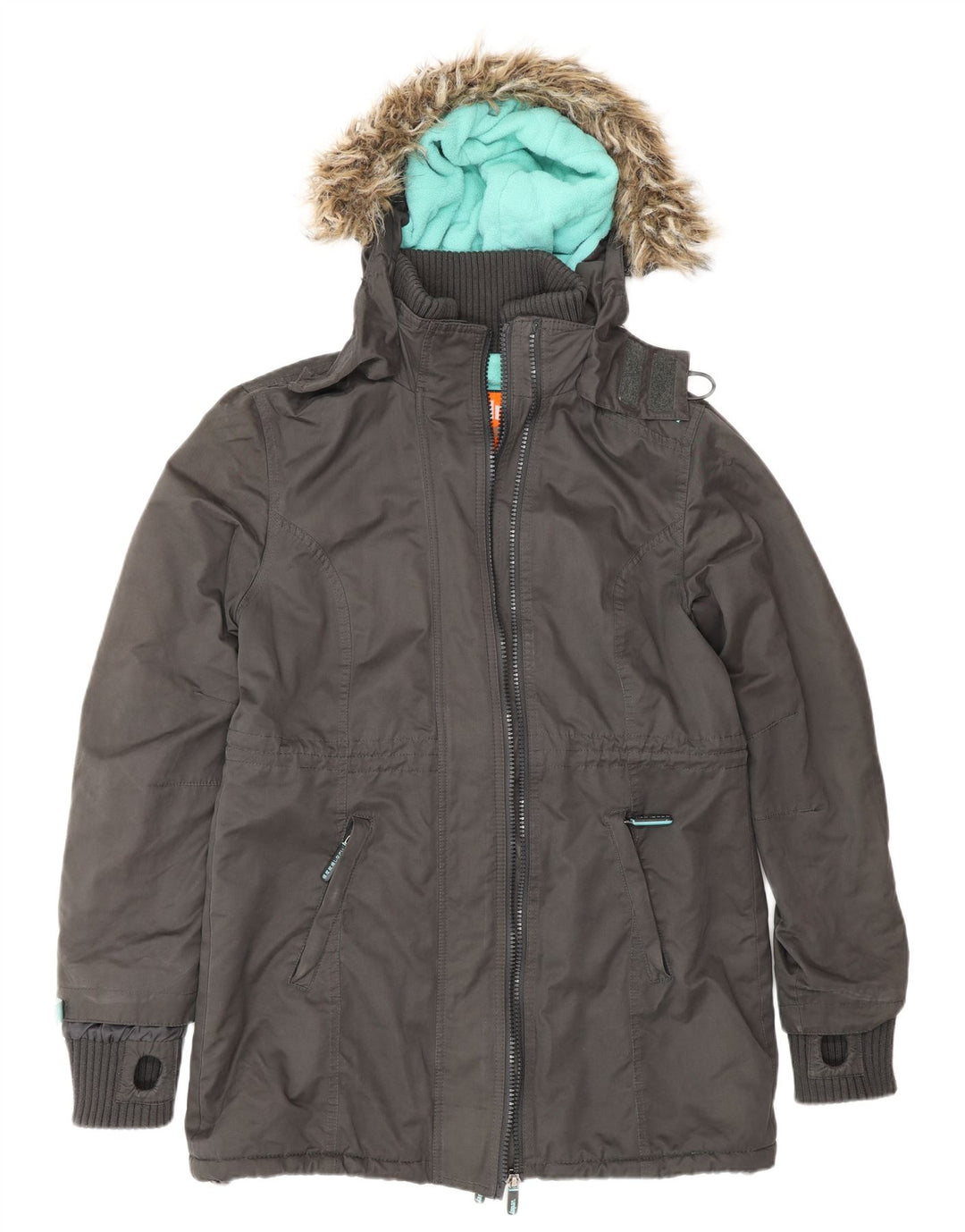 Męska kurtka wiatrówka z kapturem Superdry The Windcheater UK 42 XL, szara