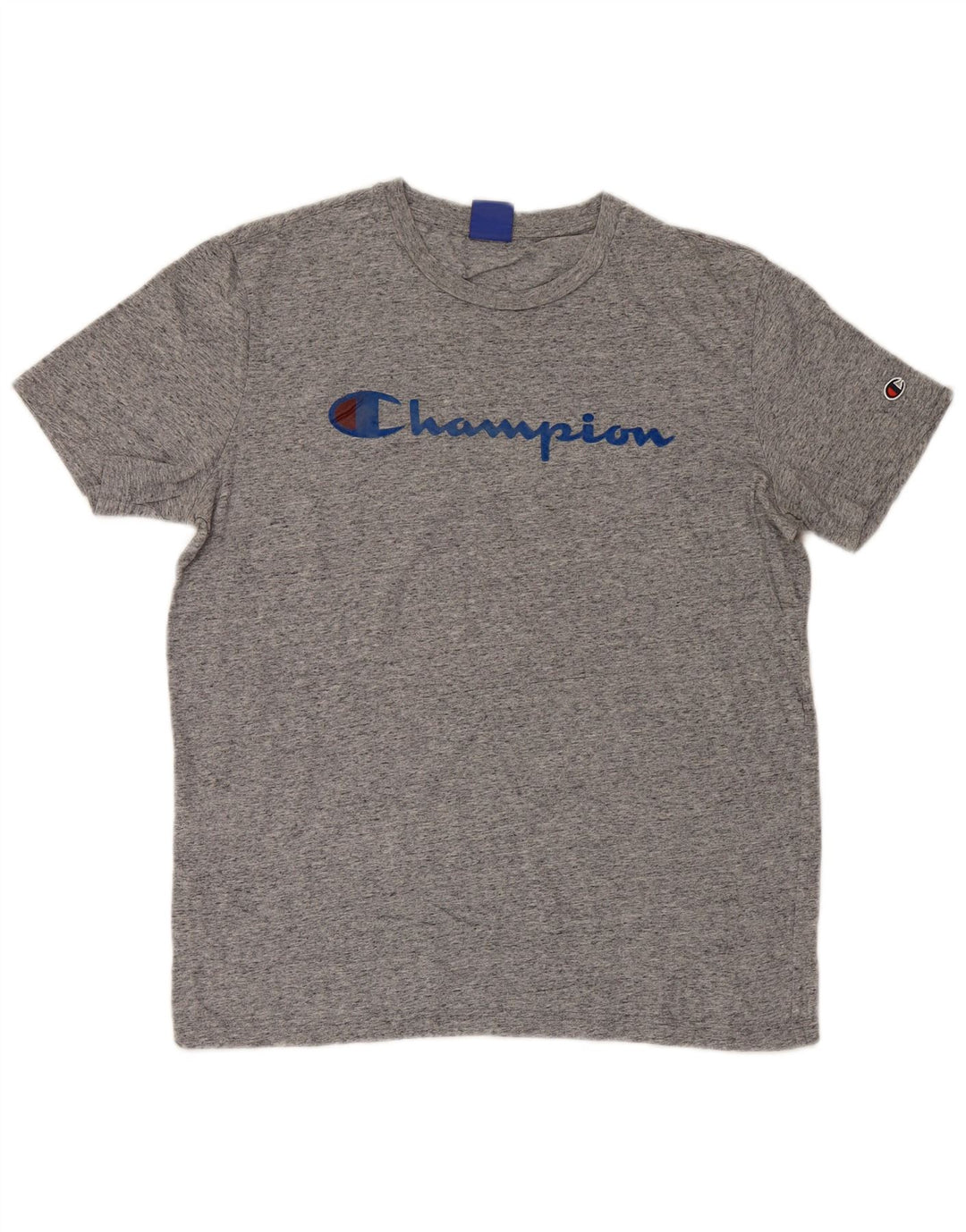 Męski T-shirt Champion z grafiką, duży, szary, nakrapiany