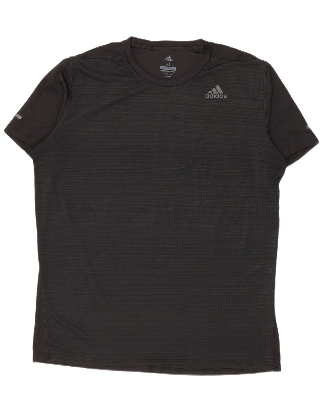 Męska koszulka ADIDAS Climalite Top w średnie czarne prążki