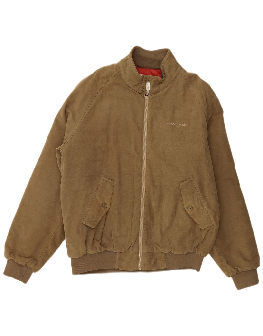 Męska kurtka bomberka North Sails UK 42 XL, brązowa, bawełniana