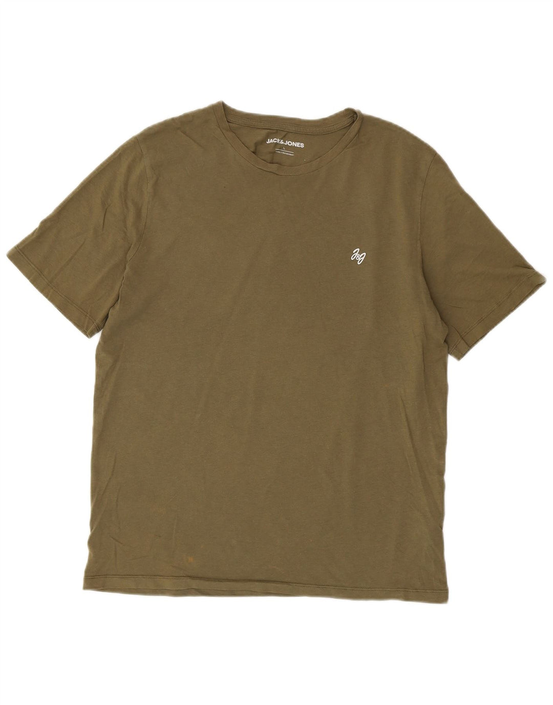 T-shirt męski Jack & Jones, duży, bawełniany khaki