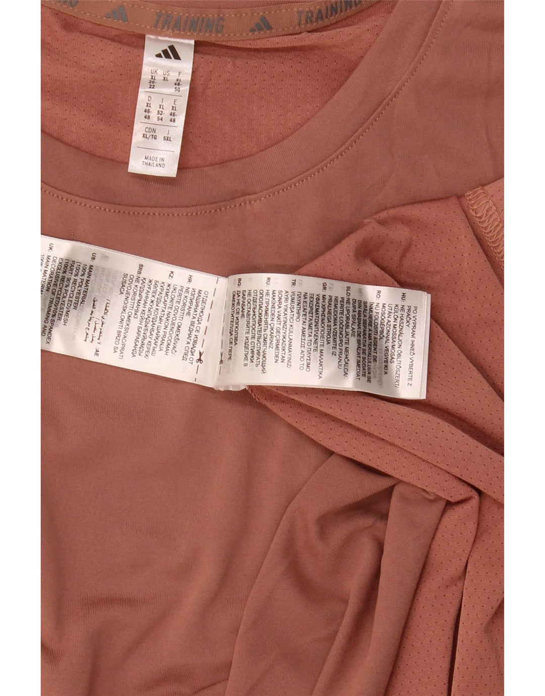 Damska koszulka Adidas Top UK 20/22 XL Brązowy poliester