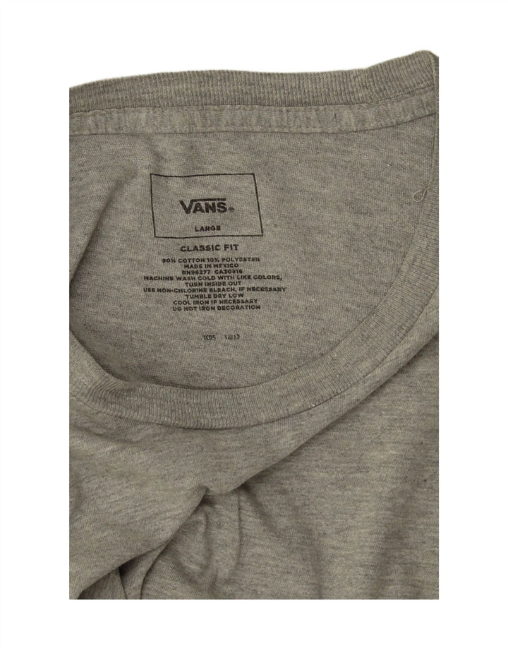 Męski T-shirt Vans Classic Fit, duży, szary
