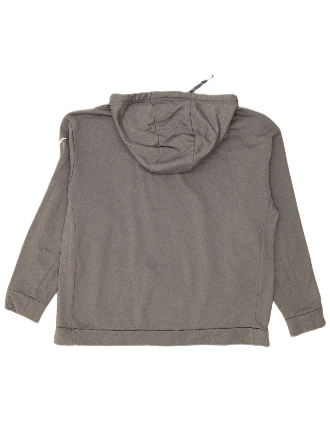 NIKE Womens Graphic Hoodie Jumper UK 16 Large Grey Polyester