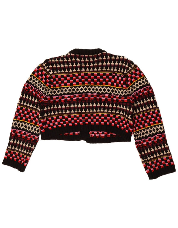 Sweter damski o luźnym kroju Zara UK 14 Średni wielobarwny geometryczny