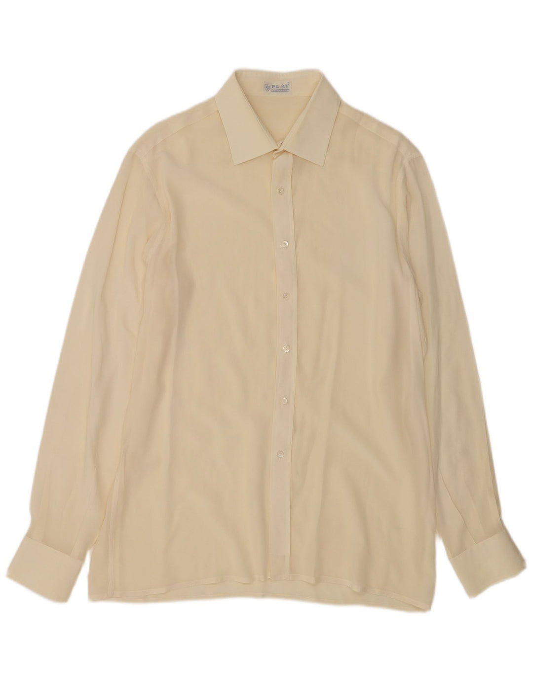 PLAY Koszula męska średnia w kolorze złamanej bieli