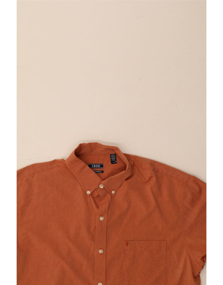 IZOD Mens Shirt Large Orange Cotton Vintage Izod and Second-Hand Izod from Messina Hembry 