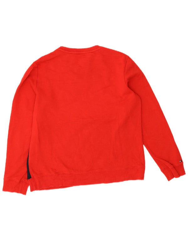 Damska bluza dresowa Tommy Hilfiger UK 14 w kolorze średnio czerwonym