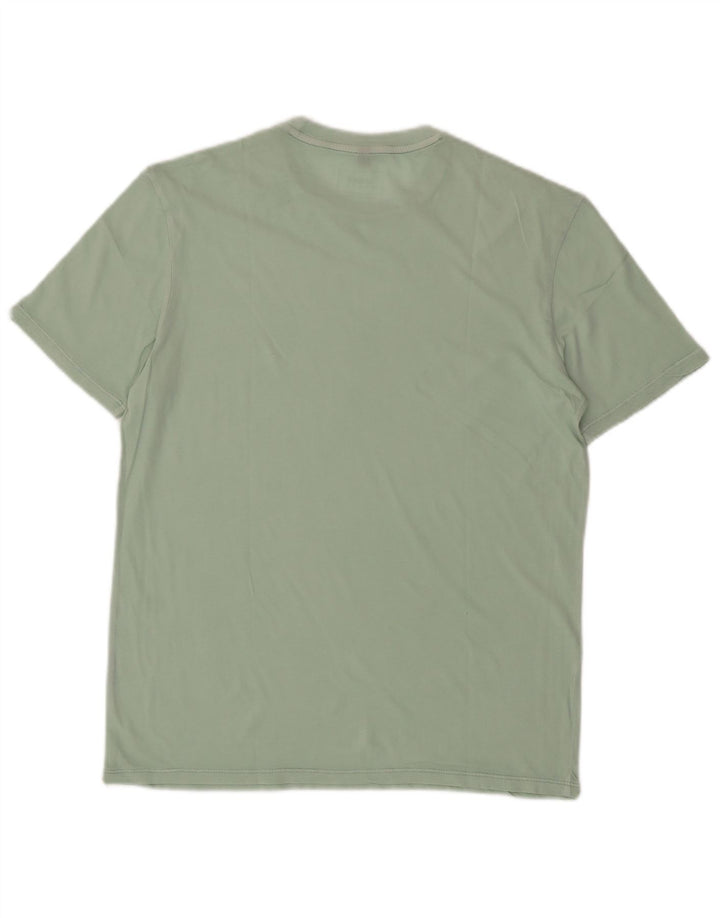 ARMANI JEANS Męski T-shirt Top Mały Zielony Bawełniany