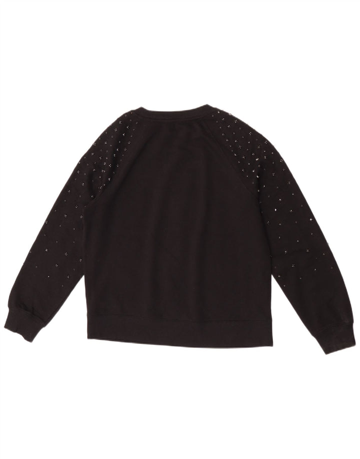 Marks & Spencer Damski sweter oversize UK 6 XS, czarny, bawełniany
