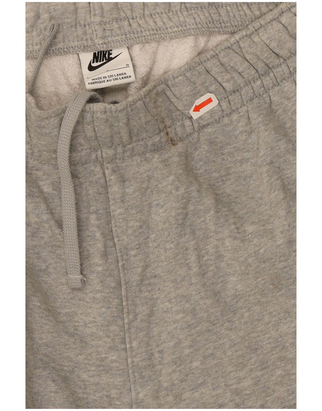 Męskie spodnie dresowe Nike, duże, szare, bawełniane w cętki