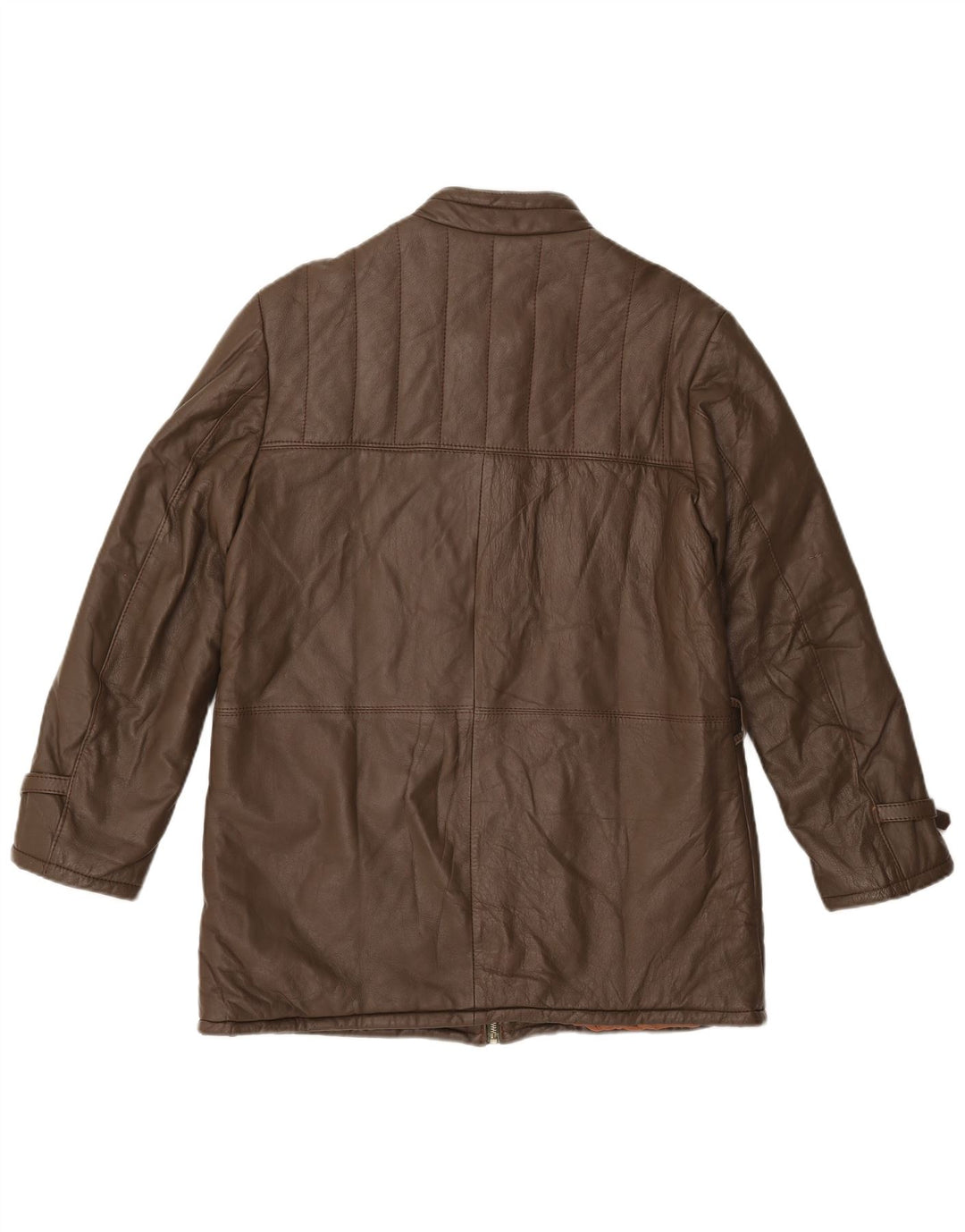 Męska kurtka skórzana VINTAGE UK 38 Średniobrązowa skóra