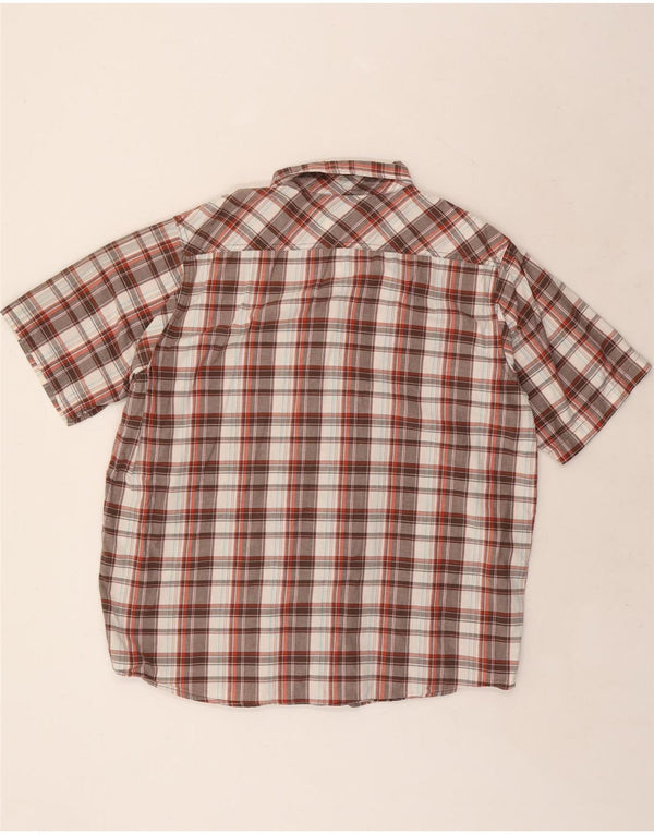 LEE Męskie ogrodniczki z krótkim rękawem XL, wielokolorowa bawełniana krata