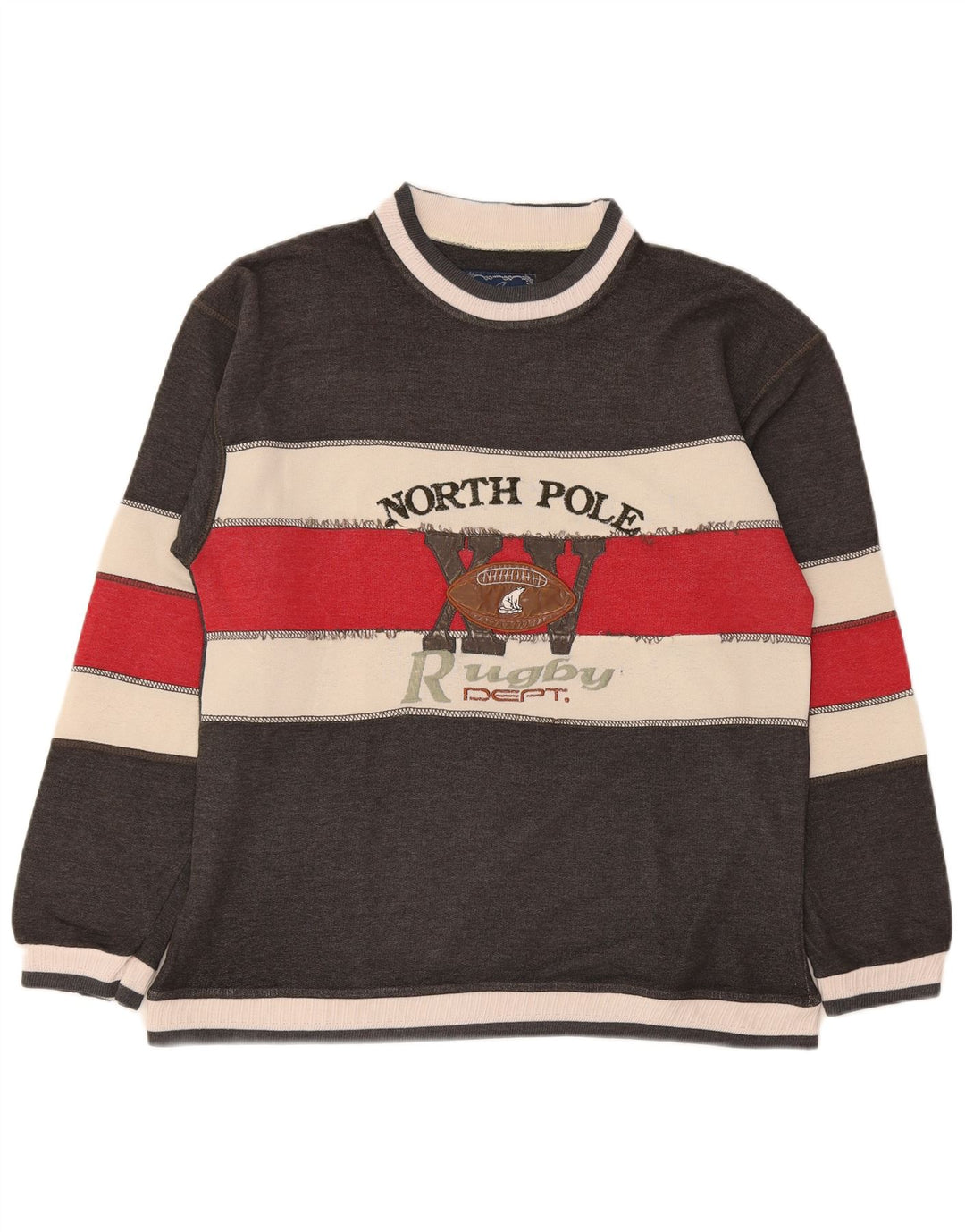 Męska bluza z grafiką North Pole, średnioszara, z blokami kolorów