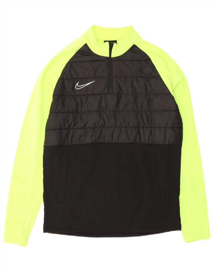 Męski dres NIKE Dri Fit z zamkiem błyskawicznym i zamkiem błyskawicznym w kolorze średniej czerni