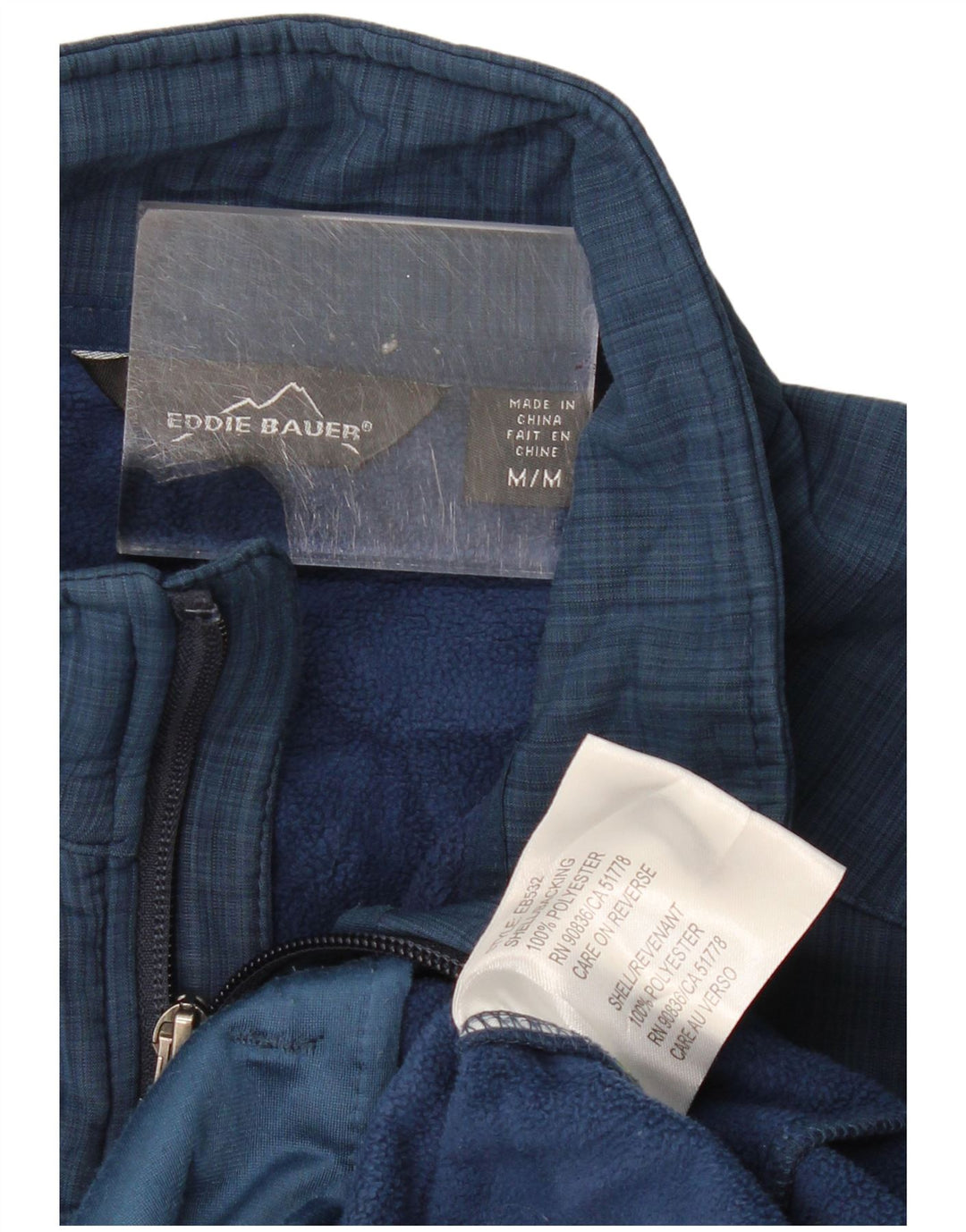 Męska kurtka wiatrówka Eddie Bauer UK 38, średni granatowy poliester