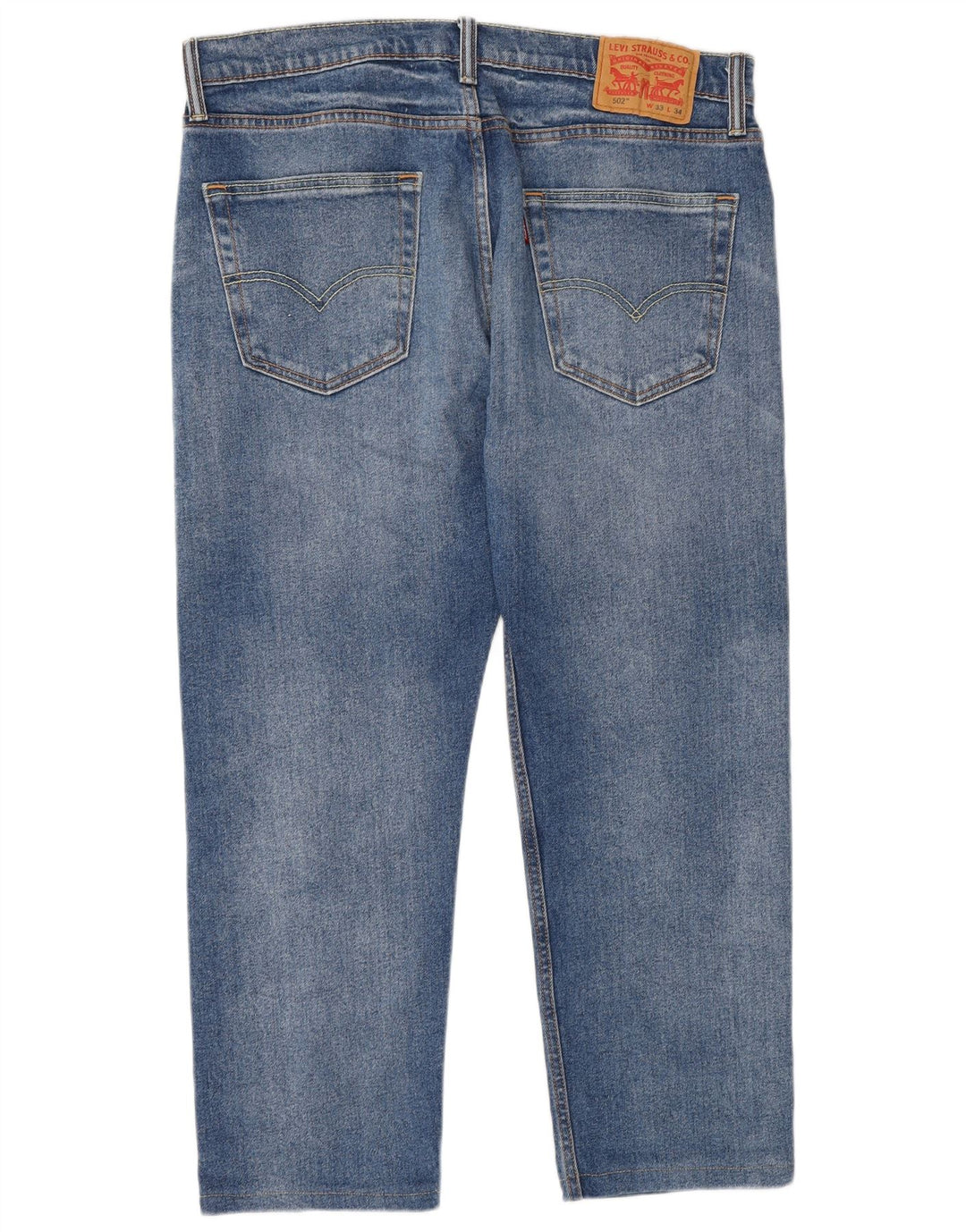 Męskie jeansy Levi's 502 zwężane W33 L28 niebieska bawełna