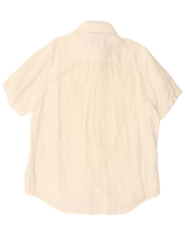 Męska koszula Timberland z krótkim rękawem i regularnym krojem XL w kolorze złamanej bieli